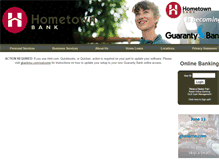Tablet Screenshot of ehometownbank.com